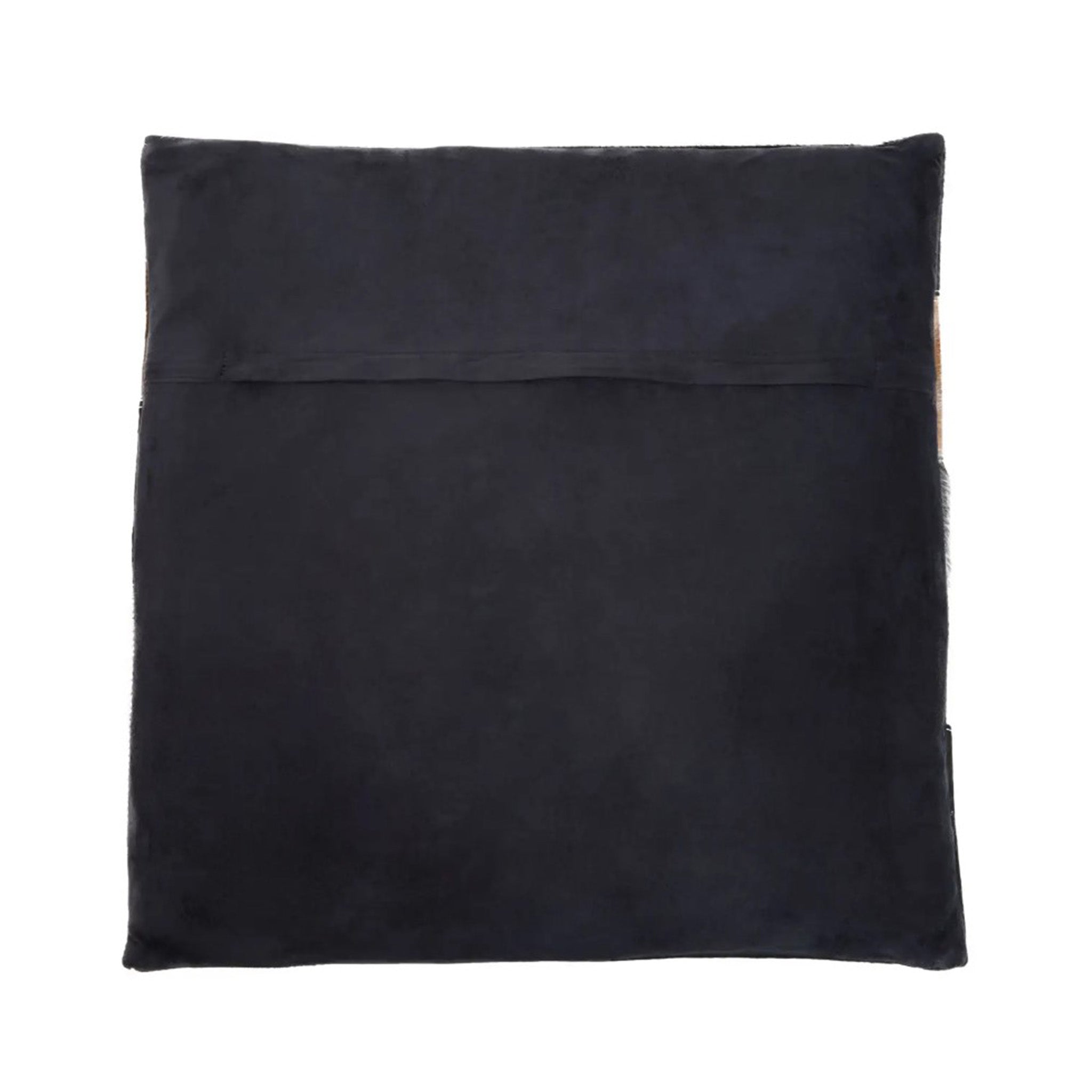Tan Patchwork Hide Cushion